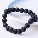Beaded Bracelet 8mm Natural Stone Beads Men&