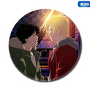 New Manga Anime BANANA FISH Okumura Eiji Cosplay Badge Brooch Pins Cartoon Collection Badges For Backpacks