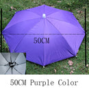 YADA Outdoor Umbrella Hat Novelty Foldable Sun&Rainy Day Hands Free Rainbow Folding & Waterproof Multicolor Hat Cap Stock YS0018