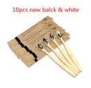 5/10pcs eco friendly toothbrush Bamboo Resuable Toothbrushes Portable Adult  Wooden Soft Tooth Brush for Home Travel Hotel use