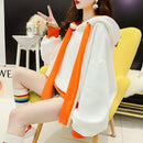 2021 Polar fleece hooded spring and autumn casual hooded sweatshirt loose long sleeve hoodie pullover women's wool hooded top