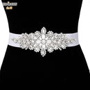 TOPQUEEN S01, cinturones de boda de lujo con diamantes de imitación plateados, fajas para vestido, accesorios femeninos, cinturón de lentejuelas para vestido de dama de honor
