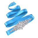 TOPQUEEN S01, cinturones de boda de lujo con diamantes de imitación plateados, fajas para vestido, accesorios femeninos, cinturón de lentejuelas para vestido de dama de honor