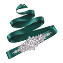 TOPQUEEN S01, cinturones de boda de lujo con diamantes de imitación plateados, fajas para vestido, accesorios femeninos, cinturón de lentejuelas para vestido de dama de honor