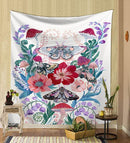 Nordic psychedelic hanging fabric background wall covering home decoration wall blanket tapestry bedroom wall hanging 95*73cm