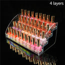 2/3/4/5/6/7 layers Nail Polish Display Stand Clear Cosmetic Varnish Display Rack Holder Essential Oil Bottle Organizer Storage