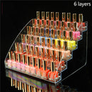 2/3/4/5/6/7 layers Nail Polish Display Stand Clear Cosmetic Varnish Display Rack Holder Essential Oil Bottle Organizer Storage