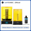 ANYCUBIC Photon Mono X 3D-Drucker 8,9 Zoll 4K Monochrom-LCD-UV-Harzdrucker 3D-Druck Hochgeschwindigkeits-APP-Steuerung SLA 3D-Drucker