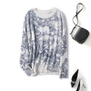 New majestic painting ink animal grain soft waxy cashmere wool warm comfortable leisure knitting wool