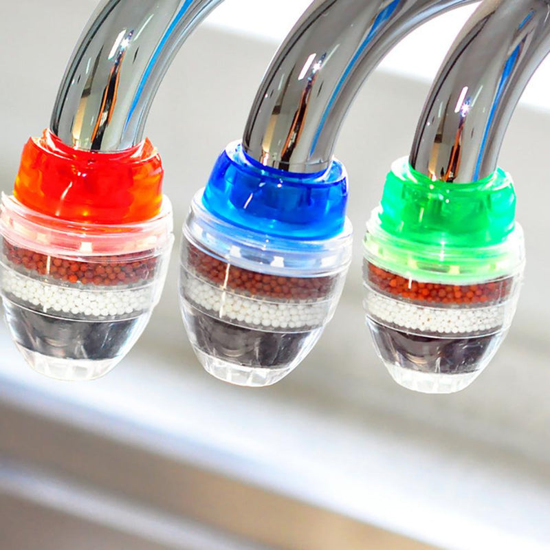 5 Schichten Aktivkohle Wasserfilter Küchenarmatur Filter Badezimmer Wasserhahn Filter Reinigungswerkzeug für den Heimgebrauch