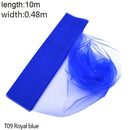 Rollo de Organza de tul para boda de 5/10m, tela de Organza de cristal transparente para decoración de boda, hilo de boda, suministros para eventos y fiestas de cumpleaños