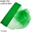 Rollo de Organza de tul para boda de 5/10m, tela de Organza de cristal transparente para decoración de boda, hilo de boda, suministros para eventos y fiestas de cumpleaños