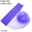 Rollo de Organza de tul para boda de 5/10m, tela de Organza de cristal transparente para decoración de boda, hilo de boda, suministros para eventos y fiestas de cumpleaños