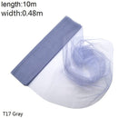 Rollo de Organza de tul para boda de 5/10m, tela de Organza de cristal transparente para decoración de boda, hilo de boda, suministros para eventos y fiestas de cumpleaños