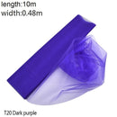 Rollo de Organza de tul para boda de 5/10m, tela de Organza de cristal transparente para decoración de boda, hilo de boda, suministros para eventos y fiestas de cumpleaños