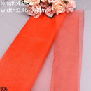 Rollo de Organza de tul para boda de 5/10m, tela de Organza de cristal transparente para decoración de boda, hilo de boda, suministros para eventos y fiestas de cumpleaños