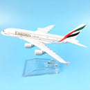 JASON TUTU Original model a380 airbus Boeing 747 airplane model aircraft Diecast Model Metal 1:400 airplane toy Gift collection