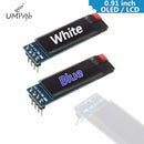 0,91 Zoll 128x32 IIC I2C Weiß / Blau OLED LCD Display DIY Modul SSD1306 Treiber IC DC 3,3V 5V für Arduino