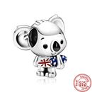 100% 925 Sterling Silber Feder Stammbaum Schneeflocken Junge baumeln Perlen passend für Original Pandora Charms Armbänder DIY Damen Schmuck