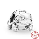 100% 925 Sterling Silber Feder Stammbaum Schneeflocken Junge baumeln Perlen passend für Original Pandora Charms Armbänder DIY Damen Schmuck