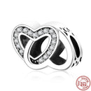 100% 925 Sterling Silber Feder Stammbaum Schneeflocken Junge baumeln Perlen passend für Original Pandora Charms Armbänder DIY Damen Schmuck