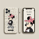 DISNEY 2021 Minnie Silikonhülle für iPhone 11 Pro Xs Max iPhone SE 2020 6 6S 7 8 Plus Offizielles Liquid Silicon 360 Full Cover