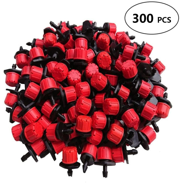 50-800pcs Adjustable Irrigation Drippers Sprinklers 1/4''  Emitter Dripper Micro Drip Irrigation Sprinklers for Watering System