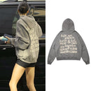 Kanye West Pullover Fleece Hoodies Kendall Jenner Print Sweatshirt Stranger Things Foaming Printing Hoodies Streetwear Men