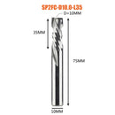 Kompressionsfräser Holzbearbeitung UNTEN Schneiden Sie zwei Flöten Spiralhartmetallfräser CNC-Fräser Holzschaftfräser Bits