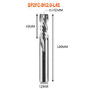 Kompressionsfräser Holzbearbeitung UNTEN Schneiden Sie zwei Flöten Spiralhartmetallfräser CNC-Fräser Holzschaftfräser Bits