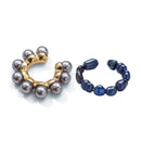 2020 nueva moda perla Ear Cuff Bohemia apilable en forma de C CZ diamantes de imitación pequeños pendientes de Clip para mujer joyería de boda