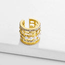 2020 nueva moda perla Ear Cuff Bohemia apilable en forma de C CZ diamantes de imitación pequeños pendientes de Clip para mujer joyería de boda