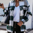 Shirts For Women Plaid Long Sleeve Button Up Shirt Collared Tops And Blouse 2021 Autumn Spring Fashion Loose Casual Black White