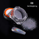 Holographics Powder Nail Glitter Laser Silver Pink Glitter Chrome Nail Powder Shimmer Gel Polish Flakes for Pigment Dust