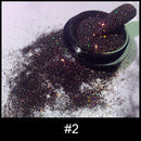 Holographics Powder Nail Glitter Laser Silver Pink Glitter Chrome Nail Powder Shimmer Gel Polish Flakes for Pigment Dust