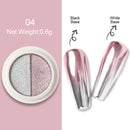 Holographics Powder Nail Glitter Laser Silver Pink Glitter Chrome Nail Powder Shimmer Gel Polish Flakes for Pigment Dust