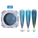 Holographics Powder Nail Glitter Laser Silver Pink Glitter Chrome Nail Powder Shimmer Gel Polish Flakes for Pigment Dust