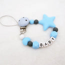 Mouse Head Style Handmade Personalized Name Pacifier Clips Silicone Attache Tetine Personnalise Infant Chupetero Personalizado