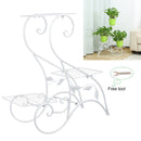 3 Tier Metal Plant Stand Flower Rack Pot Storage Rack Display Shelf Holder Home Indoor Outdoor Decor Garden Balcony 60x22x60cm