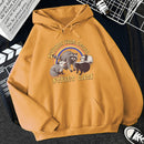 Support Your Local Street Cats Print Women Hoodie Cartoons Crewneck Clothes Vintage Loose Sweatshirt Street Hip Hop Hoody Womens