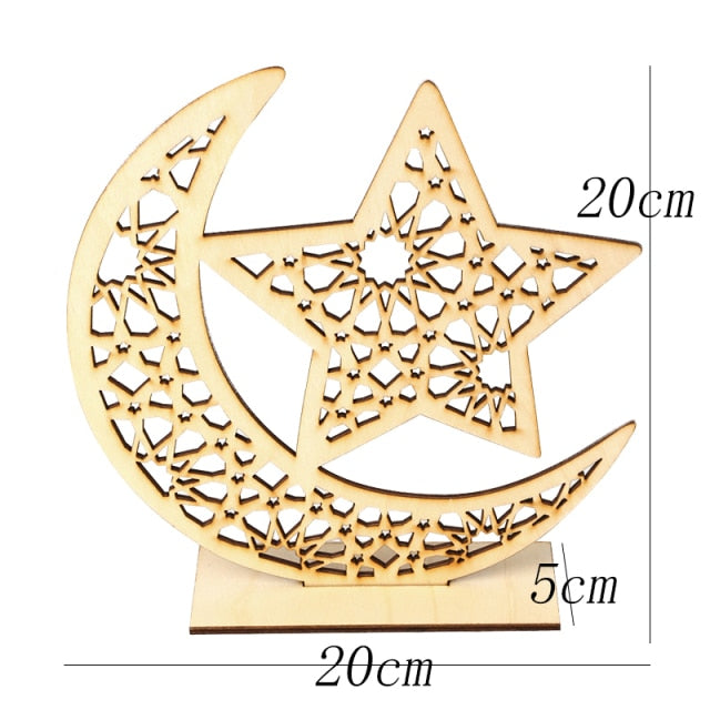 1 Juego DIY 10-40cm anillo de Metal de hierro artesanías de madera guirnalda flores para Eid Mubarak Ramadán fiesta decoración regalo boda decoración del hogar