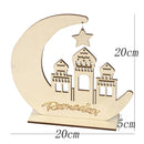 1 Set DIY 10-40cm Iron Metal Ring Wooden Crafts Garland Flowers for Eid Mubarak Ramadan Party Decoration Gift Wedding Home Decor