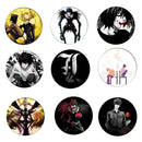 Envío Gratis Anime Death Note Cosplay insignia broche L·Lawliet Killer Yagami Light Pins insignias para mochilas niños regalo