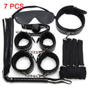 Sexy Leather BDSM Kits Plush Sex Bondage Set Handcuffs Sex Games Whip Gag Nipple Clamps Sex Toys For Couples Exotic Accessories