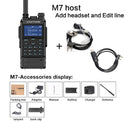 Zastone M7 dual band 5W walkie talkie 136-174 400-480mhz 250 channels 2600mah battery hf transceiver ham radio