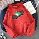 2021 primavera monopatín rana sudadera de gran tamaño hombres y mujeres sudaderas con capucha Harajuku cálido suéter mujer estilo coreano Sudadera con capucha