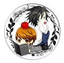 Envío Gratis Anime Death Note Cosplay insignia broche L·Lawliet Killer Yagami Light Pins insignias para mochilas niños regalo