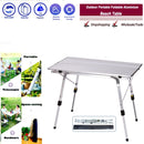 Folding Camping Table Outdoor BBQ  Backpacking Aluminum Alloy Portable Durable Barbecue Desk Furniture Computer Bed  Lightweight