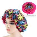 New Solid Women Satin Bonnet Fashion Stain Silky Big Bonnet for Lady Sleep Cap Headwrap Hat Hair Wrap Accessories Wholesale