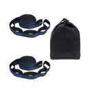 2 Pcs/Set Hammock Straps Special Reinforced Polyester Straps 5 Ring High Load-Bearing Barbed Black Outdoor Hammock straps